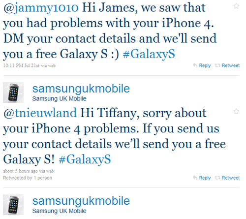 Samsung: Don’t Like Your iPhone 4? Here, Have a Free Galaxy S (UK)