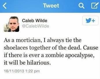 As a mortician